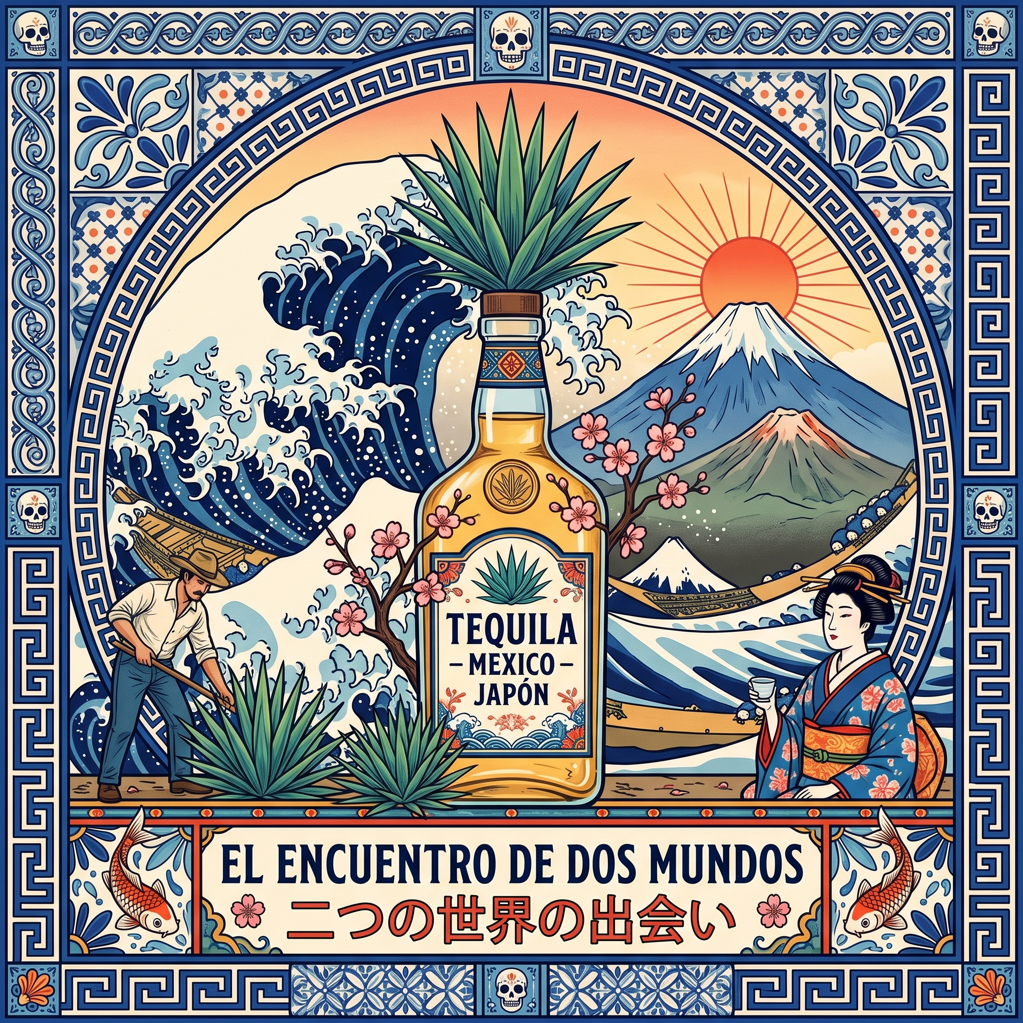 Agave plant representing tequila development for Japan